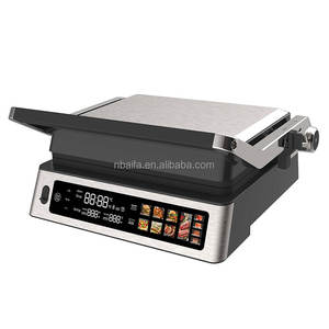 Parrilla de contacto eléctrica más vendida Aifa para sándwich de bistec-Desmontable antiadherente de acero inoxidable para interiores sin humo para el hogar - Product Image 3