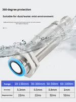 Sensor de Distancia Ultrasónico LORDDOM LGUB de Alta Precisión y Alta Frecuencia IP67, Interruptor de Proximidad de Inducción de Nivel Milimétrico de Bajo Alcance