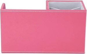 Màu Hồng Chất Lượng Cao PU Da Xách Tay Đa-Chức Năng Bút Chì Chủ Bàn Tổ Chức Văn Phòng Máy Tính Để Bàn Văn Phòng Phẩm Tổ Chức - Product Image 4