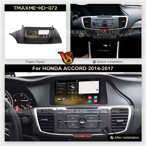 Maisimei Unidad <span class=keywords><strong>de</strong></span> mano izquierda <span class=keywords><strong>de</strong></span> 9 pulgadas para HONDA ACCORD negro mate 2014-2017 Radio <span class=keywords><strong>de</strong></span> coche estéreo 2 Din pantalla Android - Product Image 2