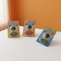 Bonbons en forme d'yeux et de lèvres Little Monsters, forme amusante et effrayante, bonbons durs multicolores au goût sucré, emballage en boîte pour fête d'enfants