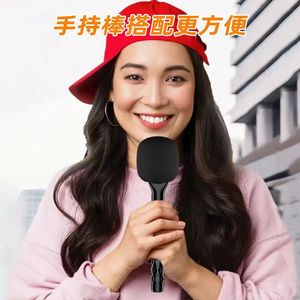Simulated Microphone Wireless Handheld Prop Cover For Recording Interviewing Live Streaming 100Hz-20kHz 5V - Product Image 3