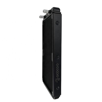 OCOCOO 240mm Radiador de aluminio Caja de la computadora Disipador de calor de refrigeración por agua con 12 vías de agua Enfriador de soldadura líquida Modelo