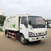 La bonne condition 5 le camion manuel diesel de tonne a monté la roue d'entraînement du compacteur 4x2 de déchets