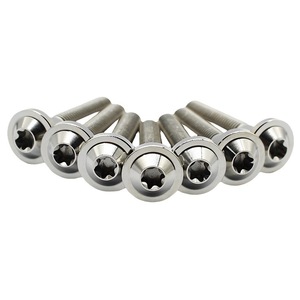 Pernos de titanio de cabeza delgada <span class=keywords><strong>Gr5</strong></span> M6 M8 de alta calidad para motocicleta - Product Image 2