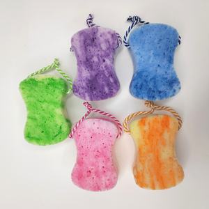 Bola Exfoliante <span class=keywords><strong>de</strong></span> Masaje Corporal para Niños, Ovalada, Totalmente Natural, para Baño y Limpieza, <span class=keywords><strong>de</strong></span> Fibra <span class=keywords><strong>de</strong></span> PE+Poliéster - Product Image 5