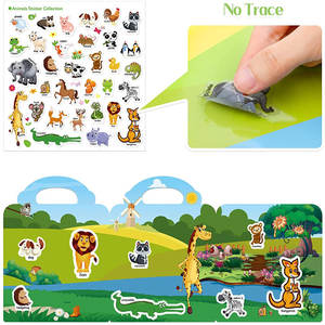 Libro de pegatinas reutilizables personalizadas para niños, pegatinas de silicona extraíbles autoadhesivas, los mejores regalos, juguetes educativos de aprendizaje para niños - Product Image 2