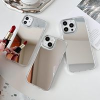 Coque de téléphone miroir ultra-claire pour maquillage, antichute et antichoc, protection pour iPhone 17 16 15 14 13 12 Pro Max Air XS