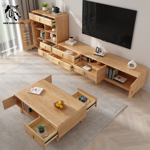 Venta directa de fábrica, excelente precio, personalizable, gran stock, dropshipping, aparador de madera de nuevo diseño para sala de estar. - Product Image 5