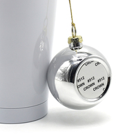 Personalisierbare DIY-Logo-Plastik-Weihnachtskugeln, Sublimationsrohlinge, bedruckbare hängende Ornamente für die Weihnachtsbaumdekoration zu Hause