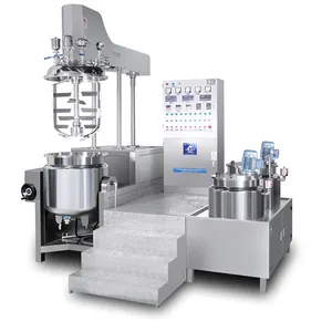 Yuxiang 5L 20L 50l 100l küçük kozmetik losyon krem yapma makinesi vakum emülgatör mikseri homogenizer