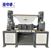 Broyeur de bois haute efficacité Shengzhong avec moteur et conception à double arbre, capacité de 3T/h à 5T/h