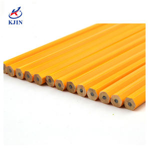 Lápiz HB de grafito estándar de madera de álamo de alta calidad, lápiz amarillo de madera con borrador número <span class=keywords><strong>2</strong></span> lápices mongoles - Product Image 3