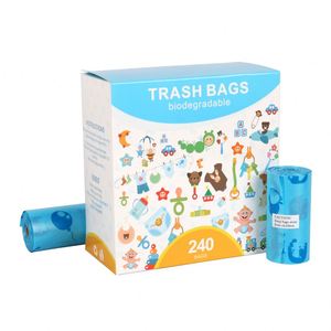 Good Quality <b>Compostable</b> Dog Poop Bags Wholesale Biodegradable PLA PBAT Corn Starch Flat Bottom Eco-Friendly Dog Garbage Bags - Product Image 1