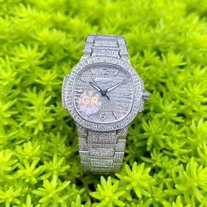 Groothandel Fabriek Luxe Diamant De Hoge Kwaliteit Vvs Moissanite Automatische Volledig Iced Out Super Mechanisch Horloge Voor Mannen - Product Image 3