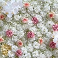 Dinding Bunga Artifisial J-028 5D Pink Buatan Tangan Dekorasi Pernikahan & Hotel