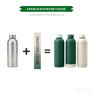 Borraccia Termica Nera Opaca 500ml in Acciaio Inox a Doppia Parete per Acqua Calda con Logo Personalizzato - Regalo Aziendale - Product Image 4