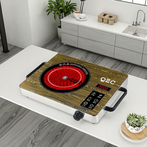 Xách Tay Bền Gốm Thủy Tinh Duy Nhất Burner Điện Đung Với Cảm Ứng Sưởi Ấm Tấm Được Xây Dựng Trong Cài Đặt Hồng Ngoại Nồi - Product Image 5