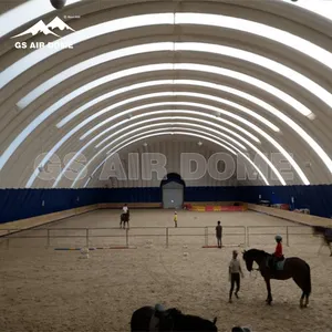 欧洲标准大厅骑马竞技场空中穹顶结构仓库建筑图纸马术大厅