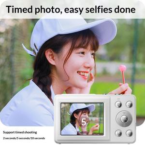 <span class=keywords><strong>Appareil</strong></span> <span class=keywords><strong>photo</strong></span> <span class=keywords><strong>numérique</strong></span> selfie CMOS double écran 4K haute définition avec carte TF, <span class=keywords><strong>zoom</strong></span> optique >7x, batterie lithium longue durée pour extérieur, format de poche - Product Image 3