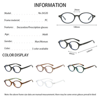 Gafas con montura óptica coreana nueva moda vintage al por mayor, gafas con luz antiazul para adultos, hombres y mujeres, lectura colorida ovalada