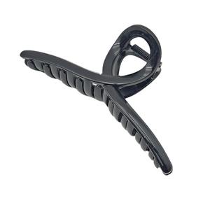 Pinza de pelo negra grande para hacer horquillas DIY - Horquilla sencilla y versátil para peinados de cuello bajo - Pinza de tiburón al por mayor - Elmi - Product Image 5