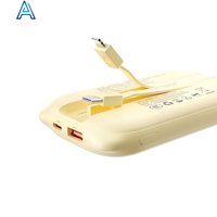 Alta calidad precio bajo 10000 mAh lindo oso cara forma batería de polímero de litio rápido mini banco de energía para PowerBand portátil