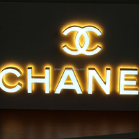Lettres LED en acrylique à double éclairage latéral haute luminosité, personnalisées pour l'extérieur et l'intérieur, nom de marque de magasin, enseigne lumineuse double face