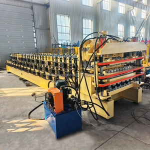 Hete Verkoop Dubbellaags Drielaags Rolvormmachine Gegolfde Stalen Dakpannen Voor Het Maken Van Dakpannen Voor Dakpannen - Product Image 3