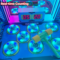 Machine de jeu Whack-A-Mole à monnayeur pour un joueur, construction métallique, pour centres de jeux, enfants et adultes, garantie 1 an, version espagnole