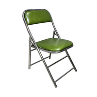 Chaise de salle à manger pliable de style industriel, durable, avec structure en acier inoxydable, pour hôtels et restaurants