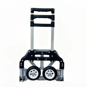 Xe đẩy hành lý bằng nhôm siêu nhẹ, bánh xe cao su, gấp gọn, leo cầu thang, có thể tùy chỉnh OEM - Product Image 5