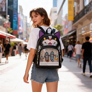 Sac à dos Ita Bag Kawaii pour collectionneurs de badges d'anime et amoureux des chats, avec fenêtre transparente - Product Image 4