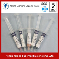 Pâte de diamant synthétique OEM, composé de rodage et abrasif de meulage avec granulométrie de 0,25 µm à 60 µm, certifiée ISO9001, marque Henan Yalong