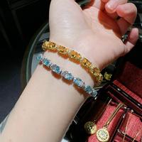 Bracelets tendance pour femmes, cadeau de mode, pierres de cristal de qualité supérieure, design de couleur unique, accessoires tendance, directement de l'usine