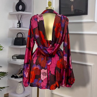 Nouvelle Collection Printemps 2026 – Robe Courte Élégante à Col V et Dos Nu, Taille Haute, Grande Taille, pour Femme, Style Décontracté