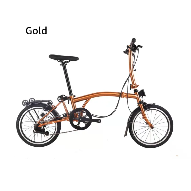 Популярный дизайн, складной велосипед EWIG, 6 скоростей, 16 дюймов, алюминиевый сплав, углеродистая сталь, складной дорожный велосипед