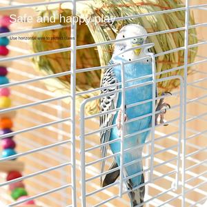 JF şeffaf demir kuş kafesi büyük çelik kaplan cilt Villa süs kuş kafesi papağan köpekler için demir düğmesi ile - Product Image 3