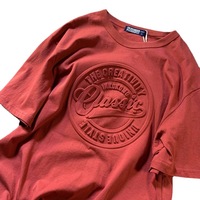 Camiseta de Mujer con Letras en Relieve 3D, Estilo Americano Vintage, Oversize, Estampado en Relieve, Manga Corta, Personalizada, OEM, Venta al Por Mayor