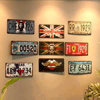 Plaque d'immatriculation de voiture vintage, 15x30cm, livraison gratuite, vente en gros