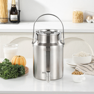 מיכל חלב נירוסטה 304 סיטונאי, 3/5/10 ליטר, ידידותי לסביבה, מיכל אחסון חלב למסעדות, מתקן חלב - Product Image 3