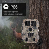 Caméra de surveillance BSTCAM 4K 48M avec connexion Wi-Fi et contrôle par application, portée IR 20m/85ft, détection de mouvement pour la faune en extérieur