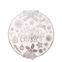 Série de tapis de table de Noël Ychon Festival, accessoires de cuisine domestiques, dessous de plat rond en PVC de luxe, anti-chaleur, imperméable, style occidental