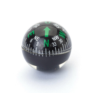Boussole portable de haute précision de type manuel avec ampoule de 28 mm noire pour l'extérieur - Product Image 1