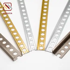 Brass Aluminium L Channel Shape Tile Edge Trim Metal Edging Strips For Tile