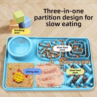 Tapis de léchage en silicone Furrivo pour chien, bol d'alimentation lente, assiette de léchage pour yaourt, jouet d'enrichissement éducatif pour chat et chien