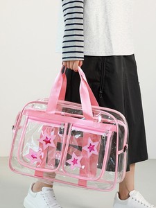 Sac de sport transparent en PVC grande capacité, portable, bandoulière, pour le fitness, imperméable - Product Image 2