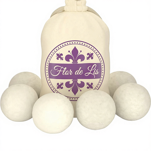 Boules de séchage en laine adoucissante pour linge avec parfum professionnel <span class=keywords><strong>Lenora</strong></span> et huiles de lavage hypoallergéniques |   Attache-cheveux en caoutchouc - Product Image 1