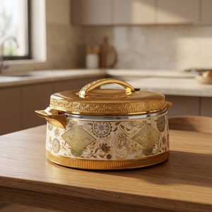 Casserole ronde en céramique avec revêtement émaillé 24 cm, design moderne et luxueux durable pour cuisinière à gaz et à induction - Product Image 6