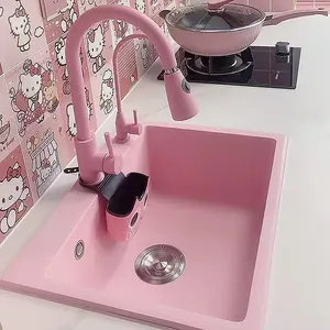 Кухонные раковины, раковина из розового гранита, Кварцевая кухонная раковина с шайбой